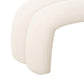 Leigh Cream Velvet Channeled Bench
