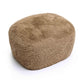 Britt Dark Taupe Vegan Shearling Ottoman
