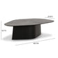 Roche Black Ash Nesting Coffee Table Set
