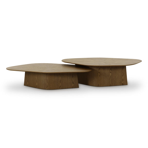 Roche Brown Ash Nesting Coffee Table Set
