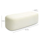 Graceland Cream Faux Mohair Bench