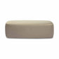 Graceland Taupe Faux Mohair Bench