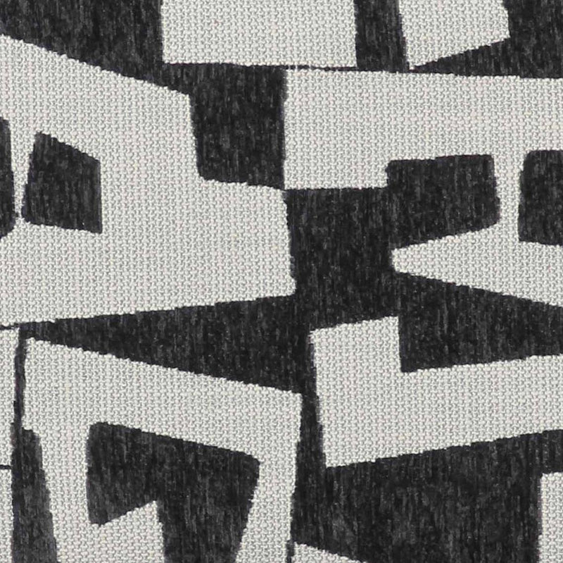 Lena Black and White Jacquard Bench