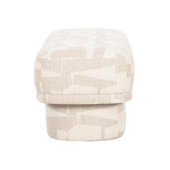 Lena Cream Jacquard Bench
