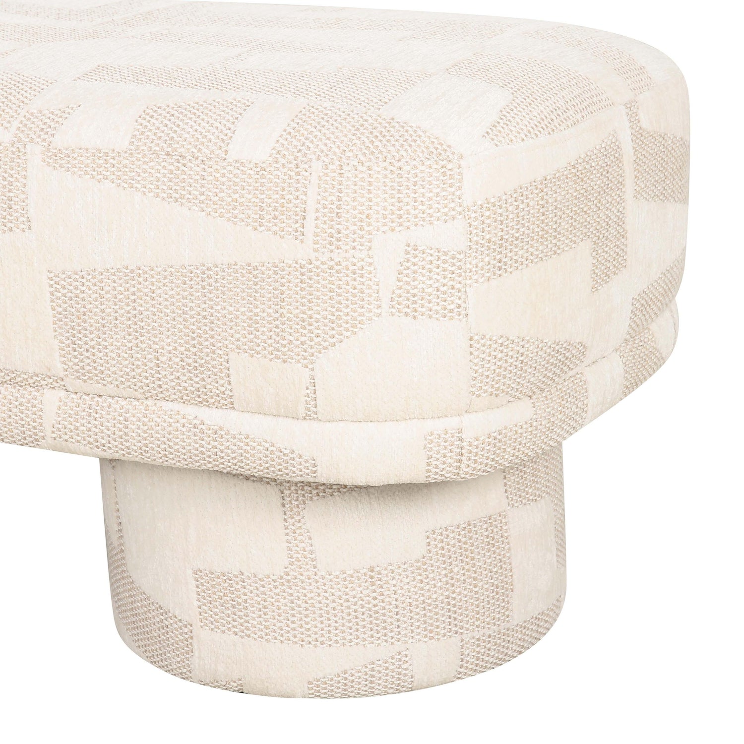 Lena Cream Jacquard Bench