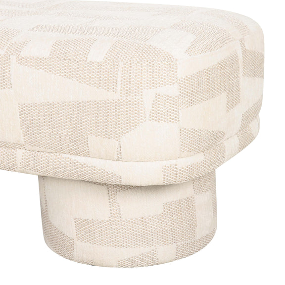 Lena Cream Jacquard Bench