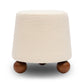 Jaine Cream Boucle Stool