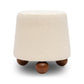 Jaine Cream Boucle Stool