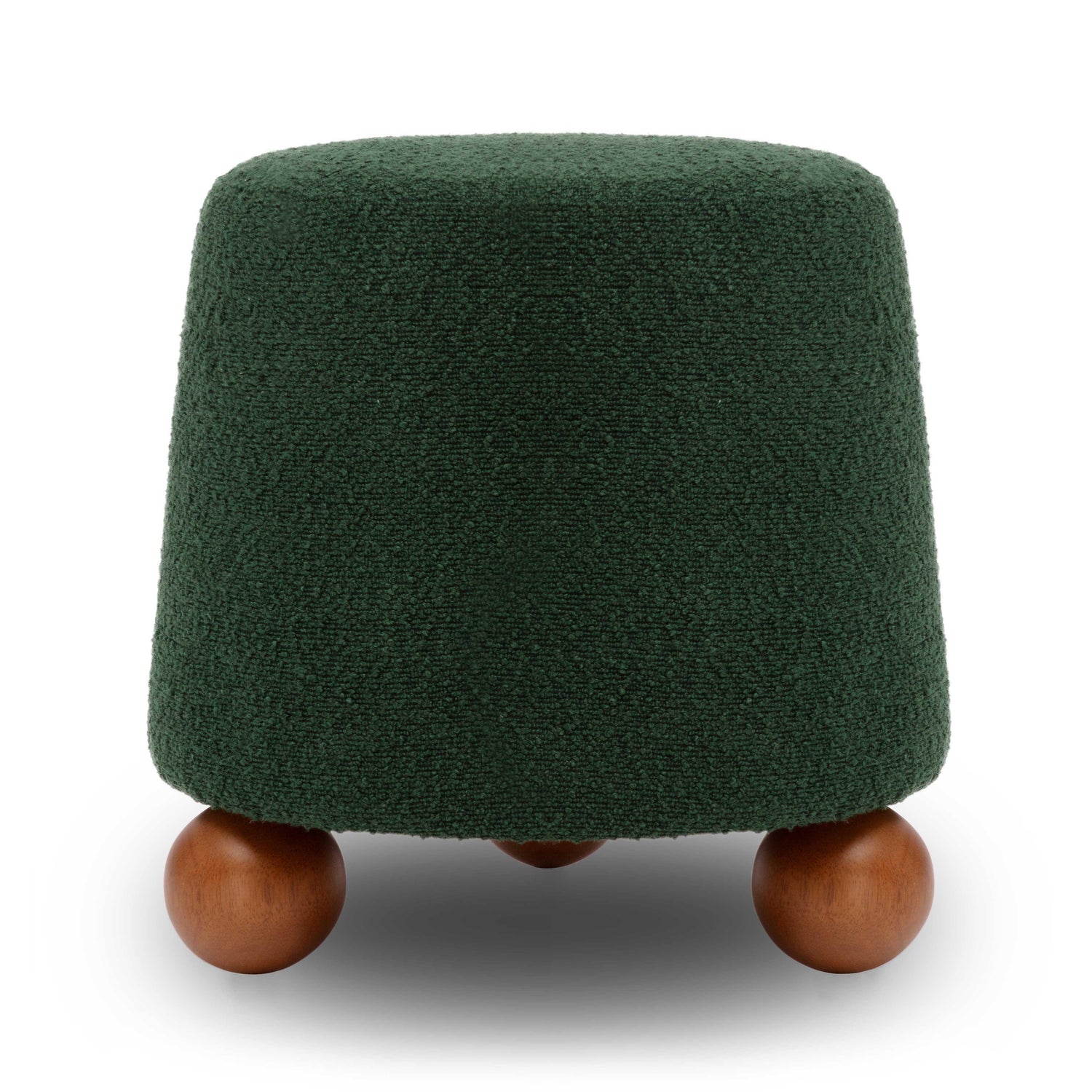 Jaine Forest Green Boucle Stool