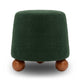 Jaine Forest Green Boucle Stool
