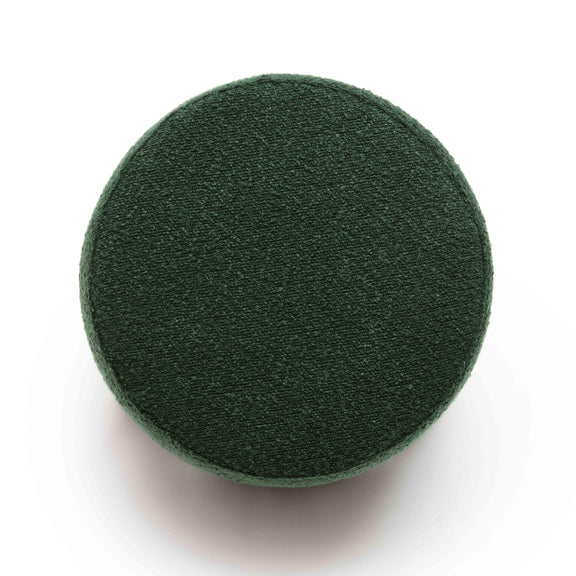 Jaine Forest Green Boucle Stool