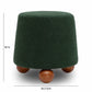 Jaine Forest Green Boucle Stool