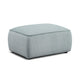Travie Sea Blue Performance Corduroy Velvet Ottoman
