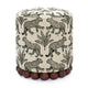 Dex Cream Leopard Jacquard Ottoman