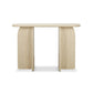 Clementine Faux Travertine Console Table