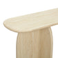 Clementine Faux Travertine Console Table