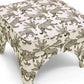 Raji Cream Leopard Jacquard Ottoman