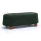 Jaine Forest Green Boucle Large Ottoman