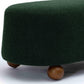 Jaine Forest Green Boucle Large Ottoman