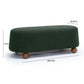 Jaine Forest Green Boucle Large Ottoman