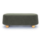 Jaine Forest Green Loose Mohair Large Ottoman