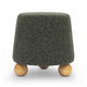 Jaine Forest Green Loose Mohair Ottoman