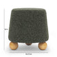 Jaine Forest Green Loose Mohair Ottoman