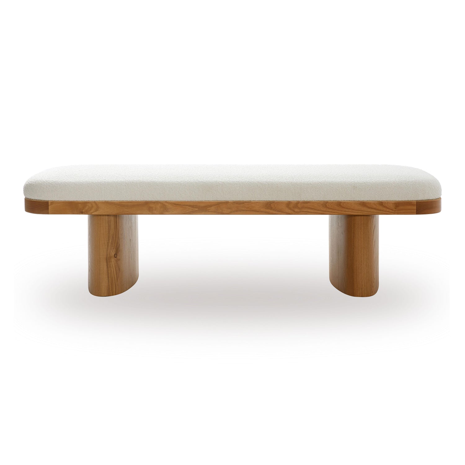 Ollie White Performance Boucle Large Bench