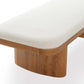 Ollie White Performance Boucle Large Bench