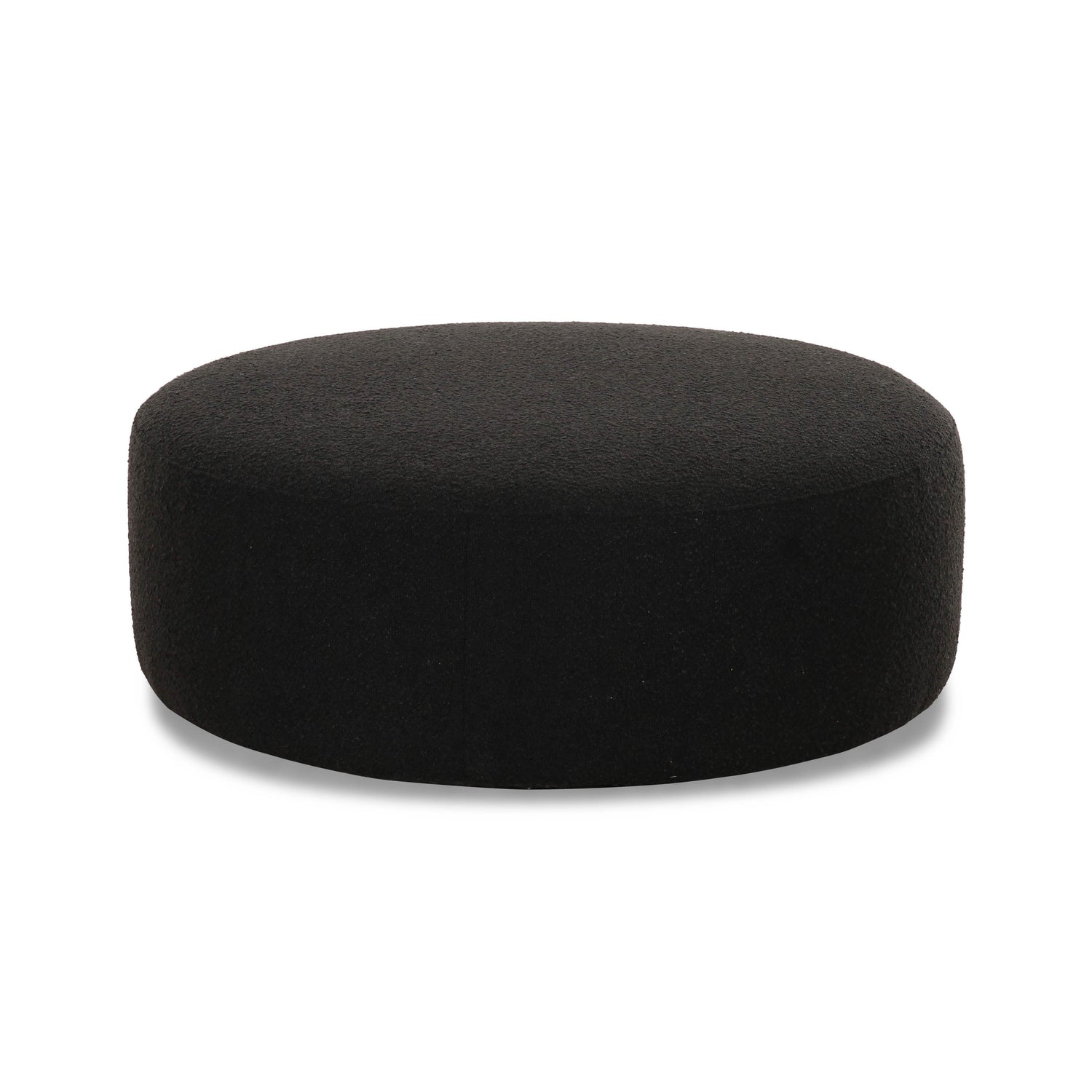Broohah Black Boucle Ottoman