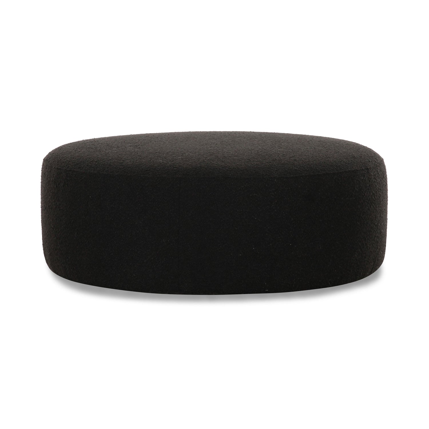 Broohah Black Boucle Ottoman