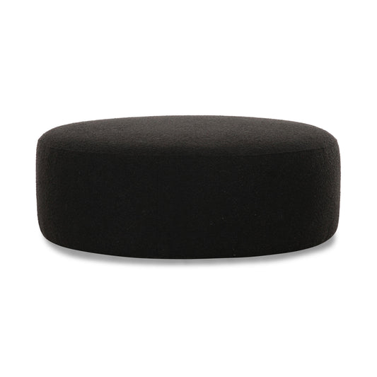 Broohah Black Boucle Ottoman