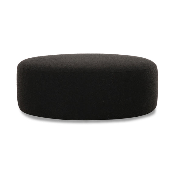 Broohah Black Boucle Ottoman