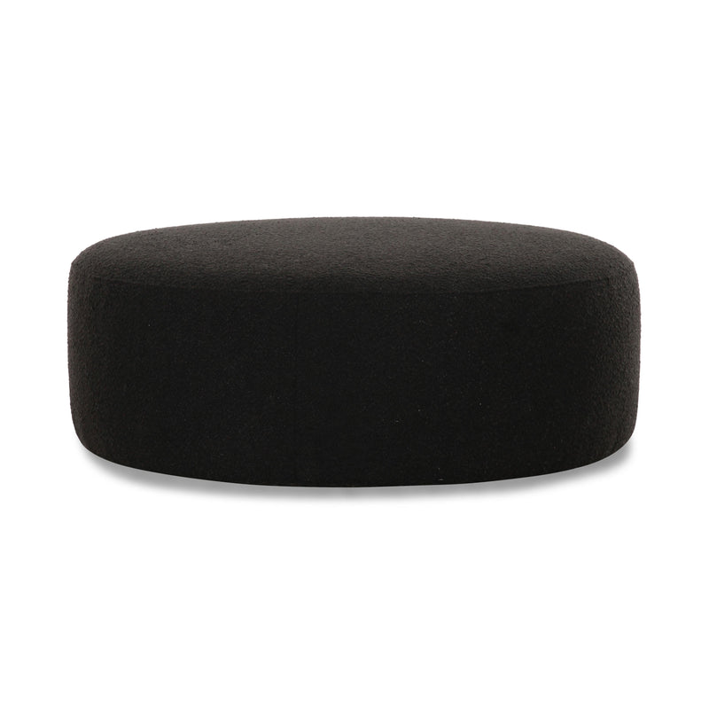 Broohah Black Boucle Ottoman