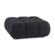 Calliope Black Vegan Shearling Modular Ottoman