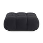 Calliope Black Vegan Shearling Modular Ottoman