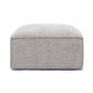 Mindy Taupe Chenille Basketweave Ottoman