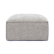 Mindy Taupe Chenille Basketweave Ottoman