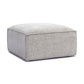 Mindy Taupe Chenille Basketweave Ottoman