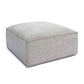 Mindy Taupe Chenille Basketweave Ottoman