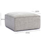 Mindy Taupe Chenille Basketweave Ottoman