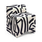Pippa Black Brushstroke Print Contract Grade Accent Stool