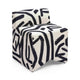 Pippa Black Brushstroke Print Contract Grade Accent Stool