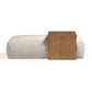 Spencer 54" Performance Basketweave Ottoman with Bridge Table - Cream