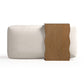 Spencer 54" Performance Basketweave Ottoman with Bridge Table - Cream