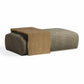 Spencer 54" Performance Basketweave Ottoman with Bridge Table - Green