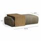 Spencer 54" Performance Basketweave Ottoman with Bridge Table - Green