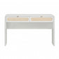 Patty 48" Rattan 2-Drawer Console Desk - White