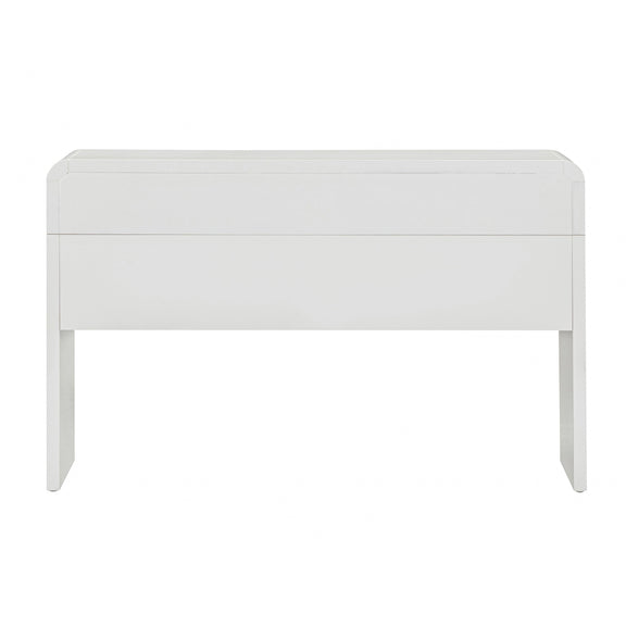 Patty 48" Rattan 2-Drawer Console Desk - White
