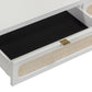 Patty 48" Rattan 2-Drawer Console Desk - White